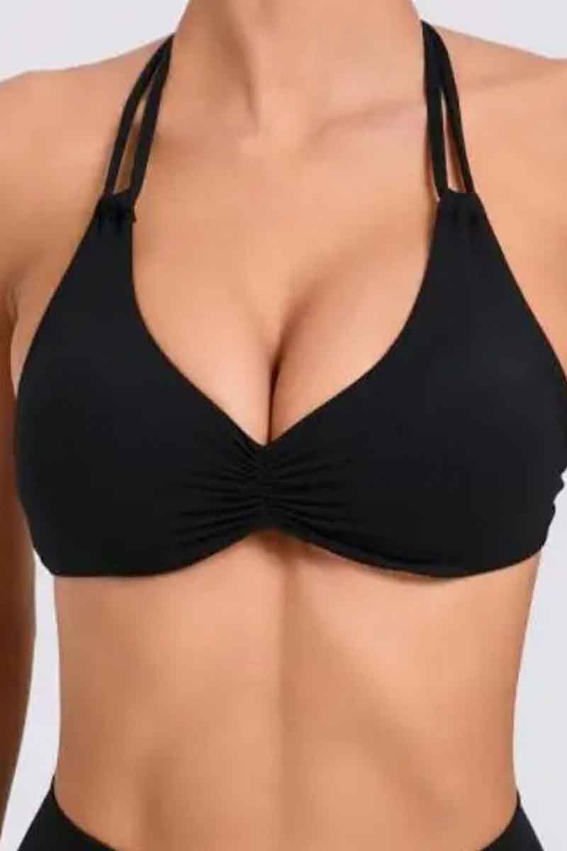 Top feminino V-Back - com bojo