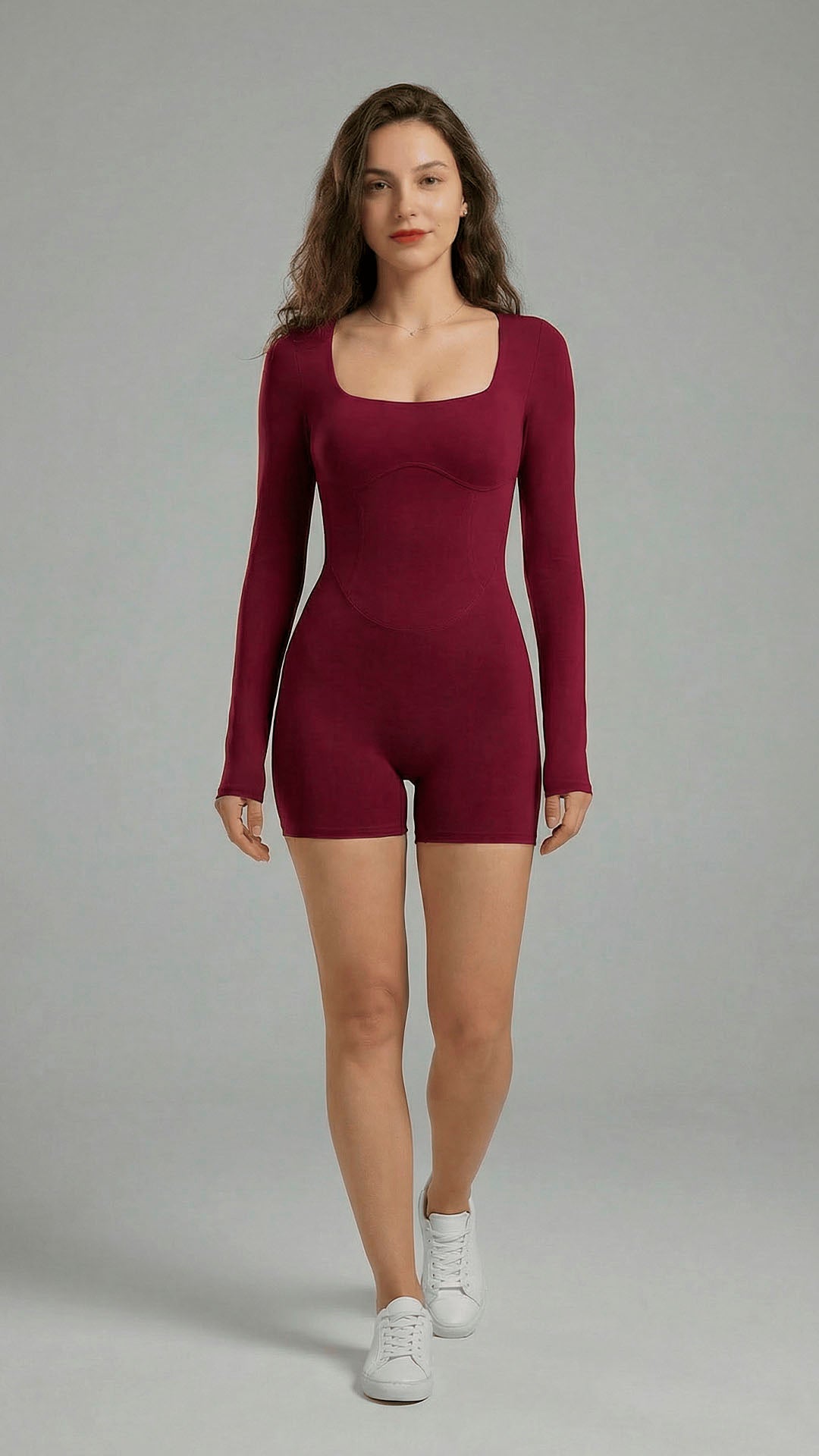 Macaquinho feminino Minimal Flystar - Com Bojo Vinho