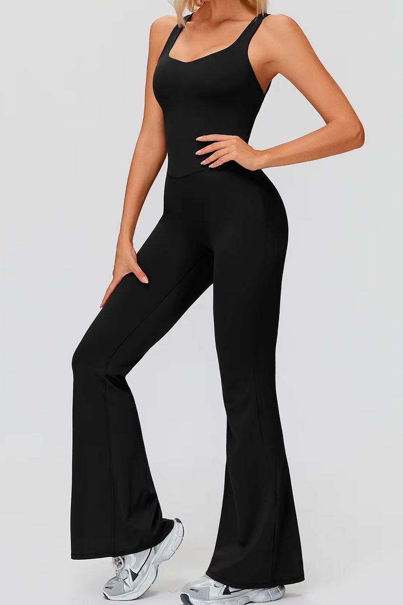 Macacão feminino ElyssiaFit Flare - Com Bojo