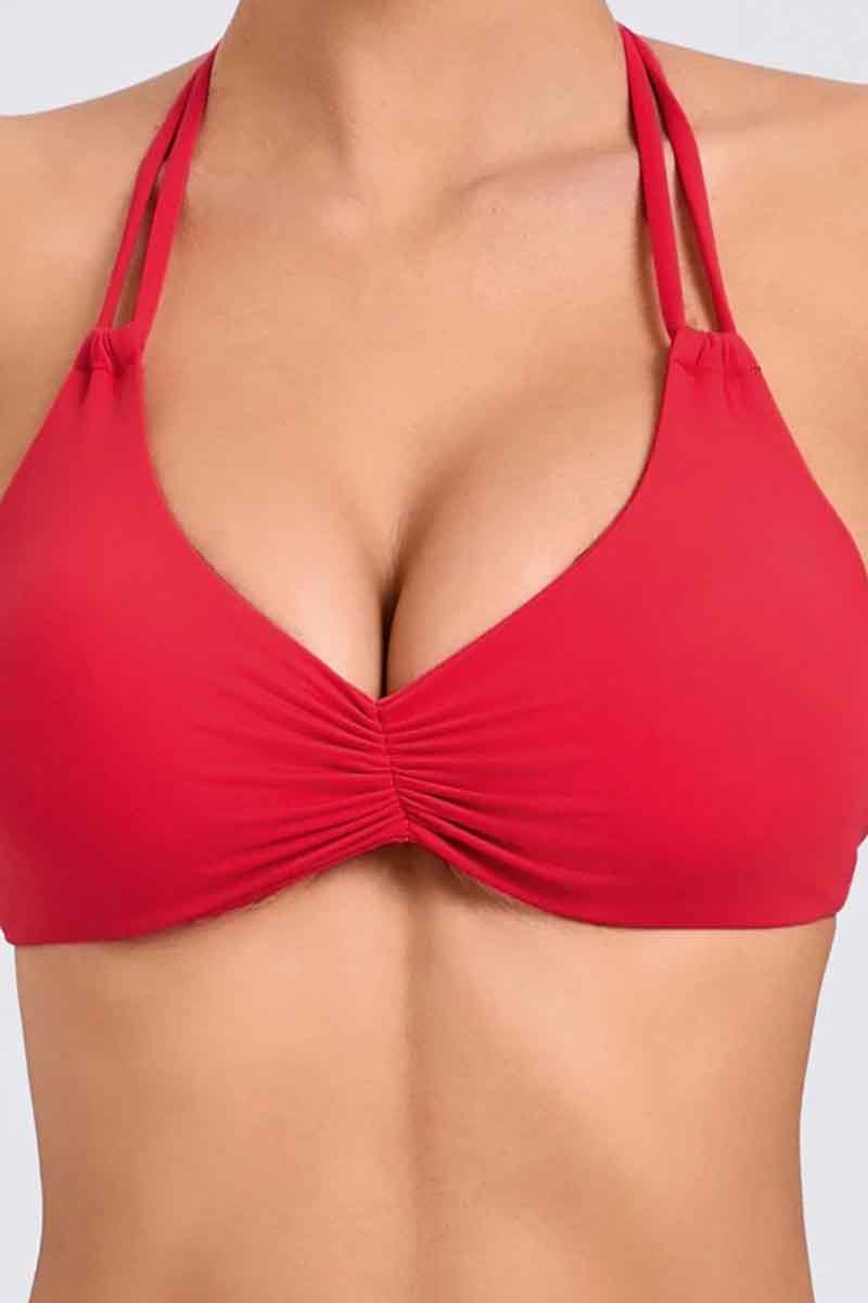 Top feminino V-Back - com bojo