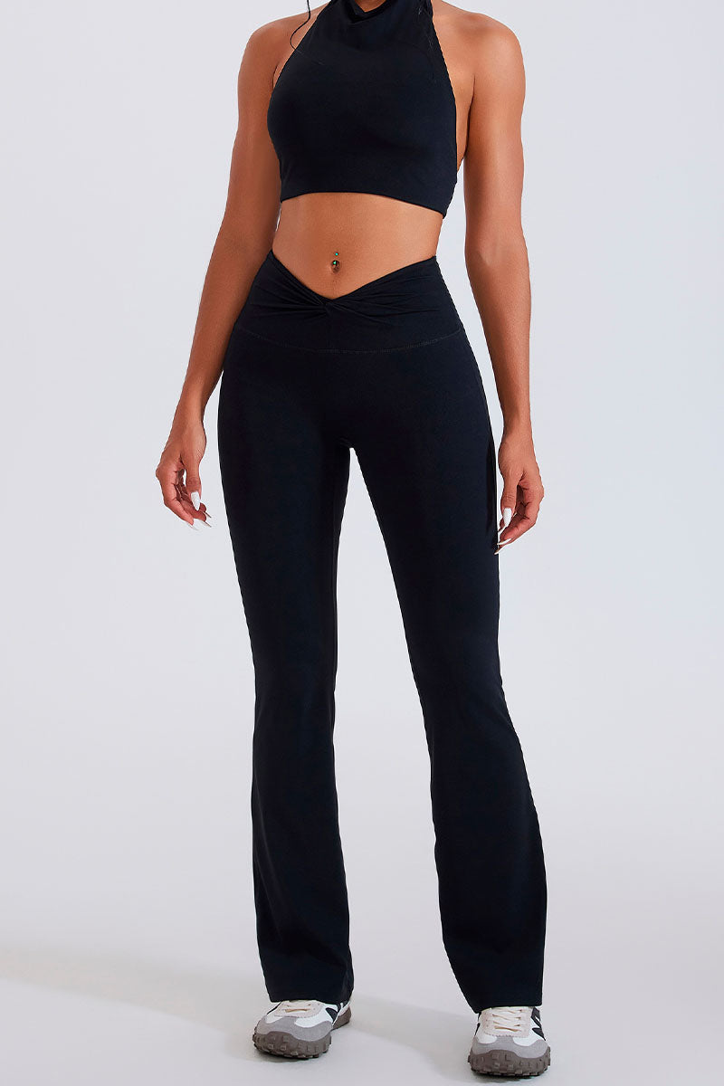 Legging flare feminina - Noir