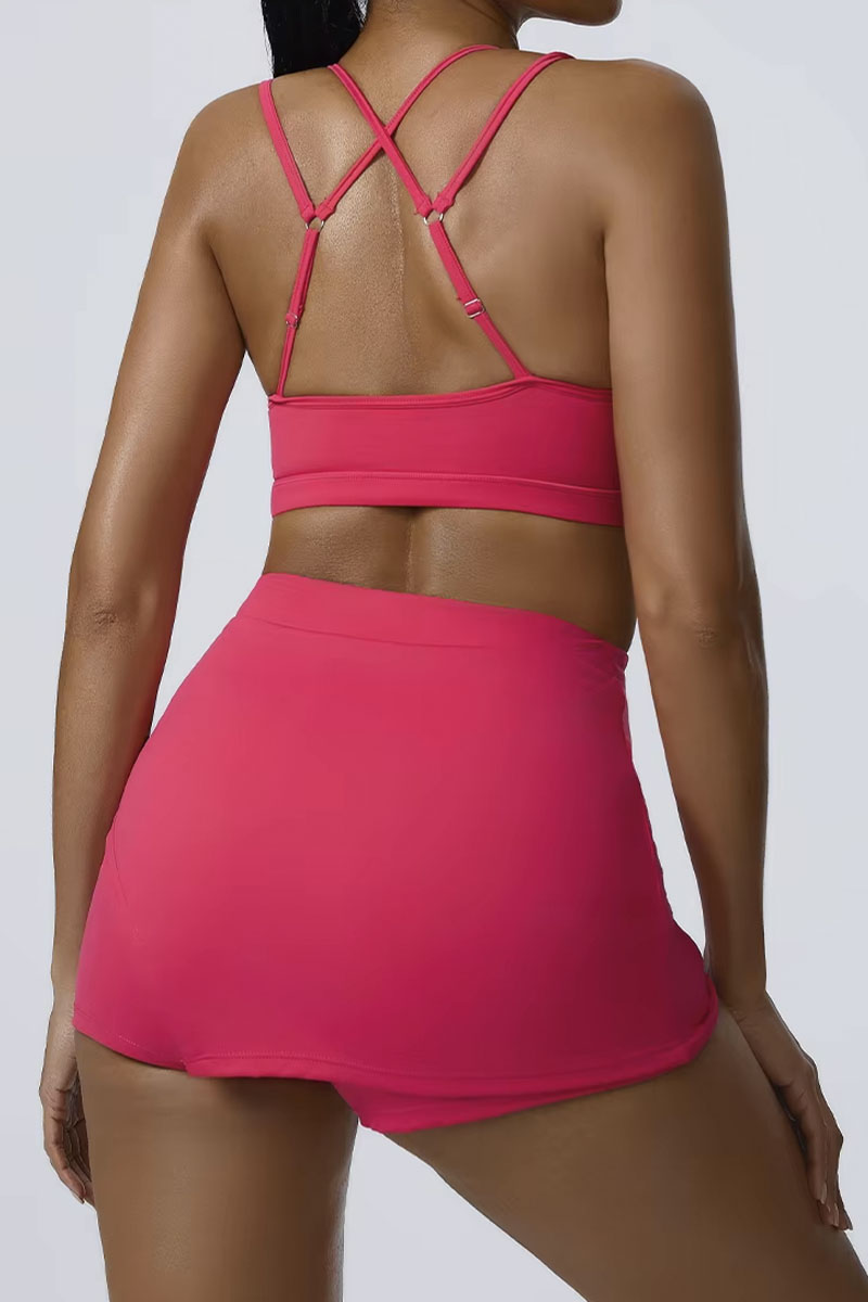 Conjunto PlayFit - Top + Short Saia
