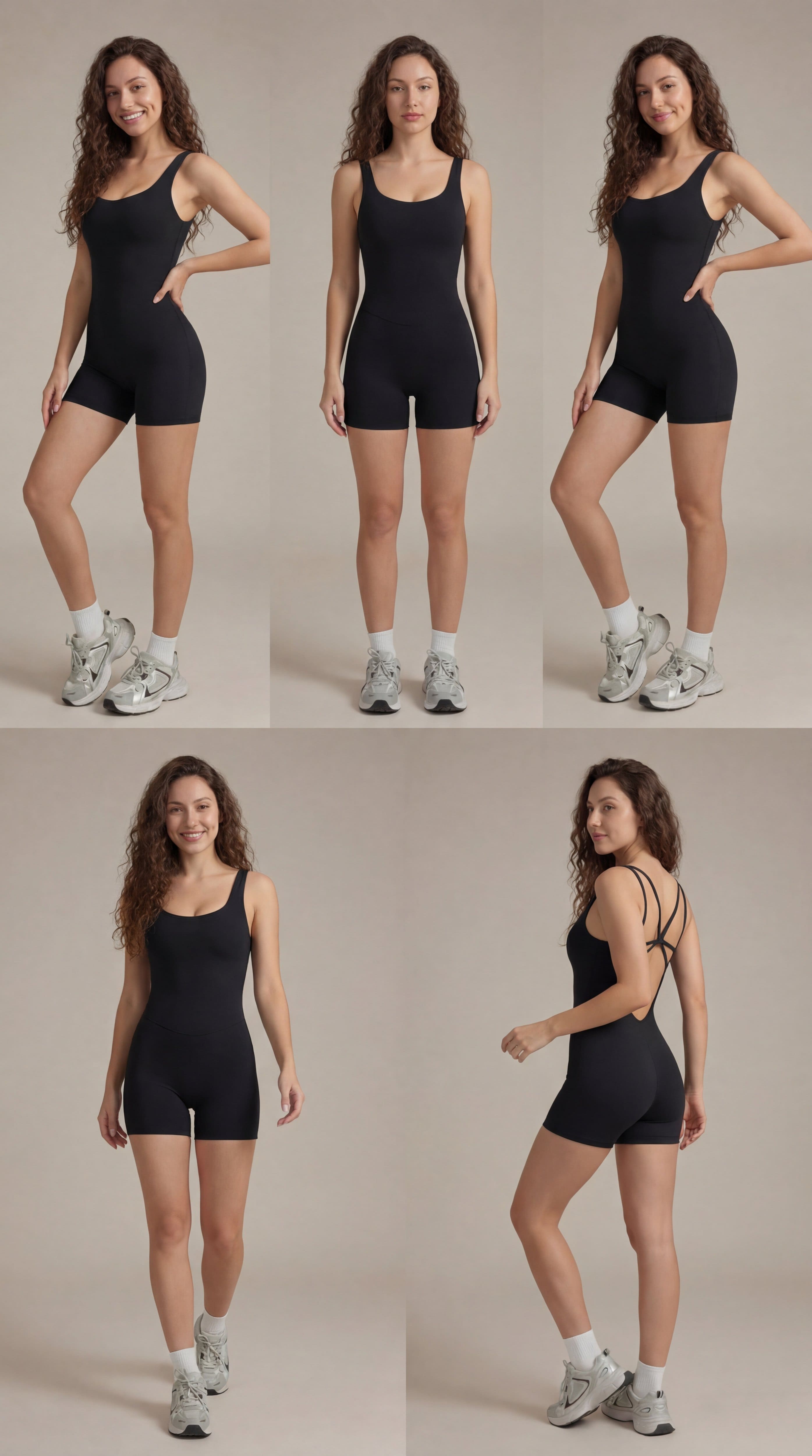 Macaquinho feminino ElyssiaFit- Com Bojo