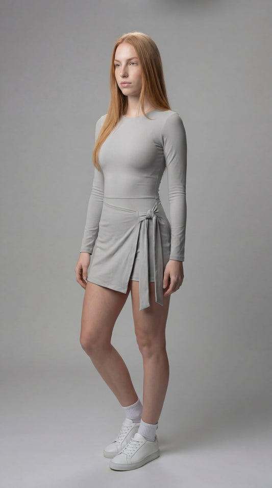 Macaquinho feminino SummerSport - Com Manga Longa Silver
